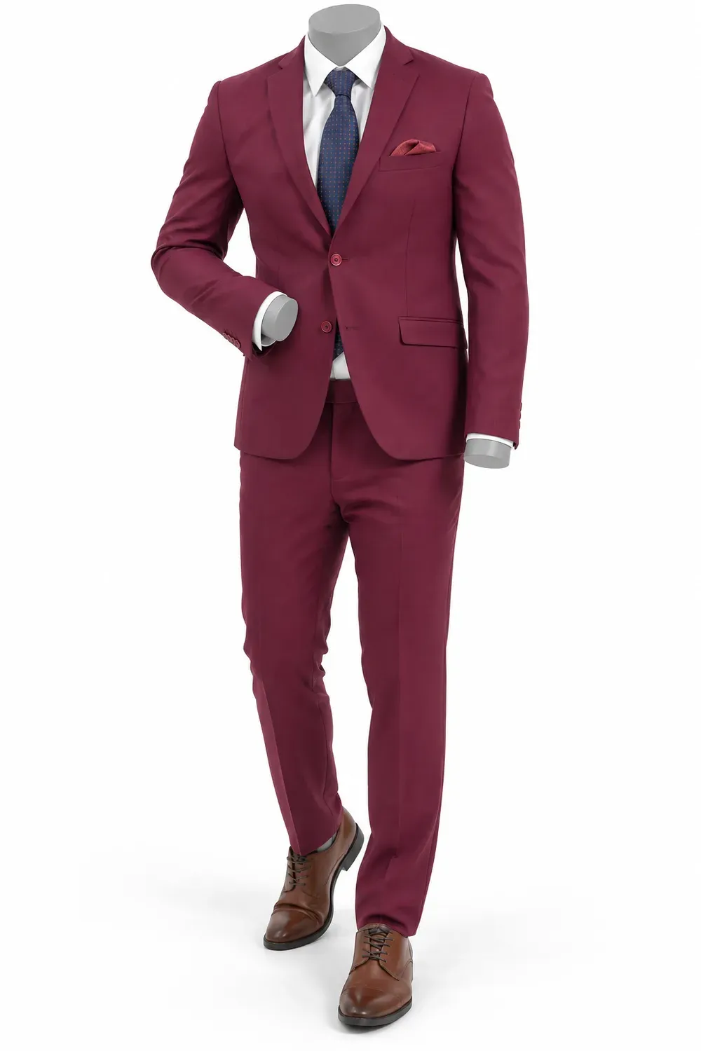 Traje burdeos
