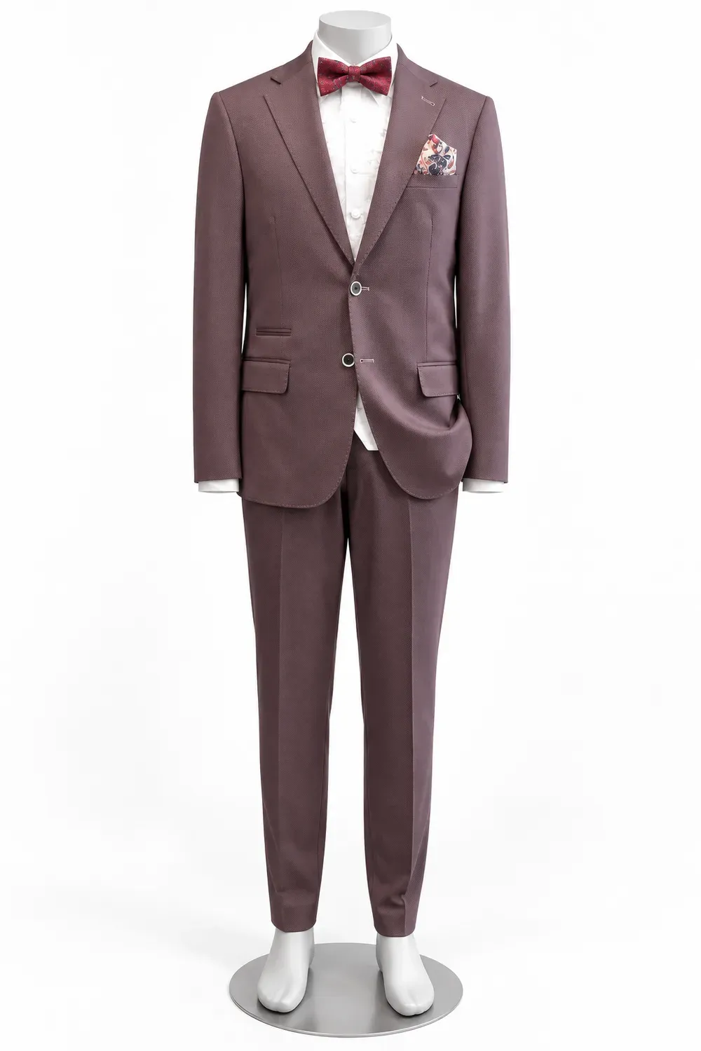 Traje de ceremonia malva